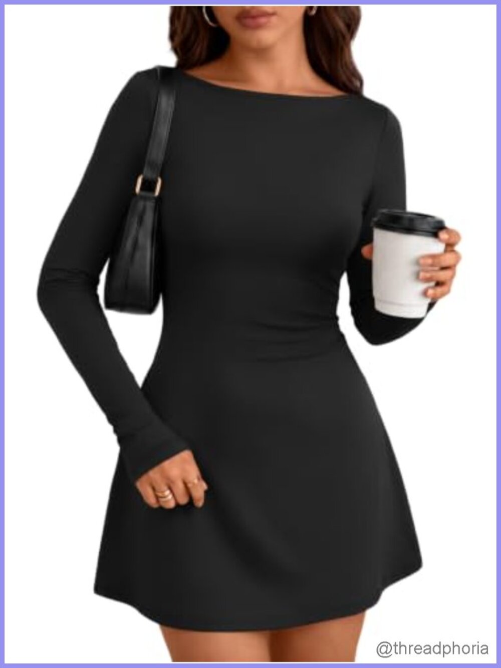 Women's Mini Bodycon Dress Long Sleeve 88% Polyester 12% Spandex